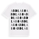Andlabo ordlek t-shirt