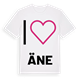 Jag älskar Äne t-shirt stort tryck