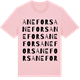 Pink Cotton t-shirt med Anefors ordlek t-shirt