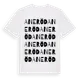 White t-shirt med Aneröd ordlek t-shirt