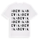 White t-shirt med Anevik ordlek t-shirt