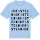 Blue Soul t-shirt med Anfastebo ordlek t-shirt