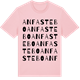 Pink Cotton t-shirt med Anfastebo ordlek t-shirt