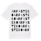 White t-shirt med Anfastebo ordlek t-shirt