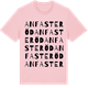 Pink Cotton t-shirt med Anfasteröd ordlek t-shirt
