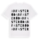 White t-shirt med Anfasteröd ordlek t-shirt