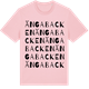 Pink Cotton t-shirt med Ängabacken ordlek t-shirt