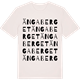 Vintage White t-shirt med Ängaberget ordlek t-shirt