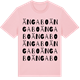 Pink Cotton t-shirt med Ängabo ordlek t-shirt