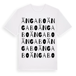 Ängabo ordlek t-shirt – ekologisk bomull t-shirt från Pinshirt