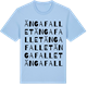 Blue Soul t-shirt med Ängafallet ordlek t-shirt