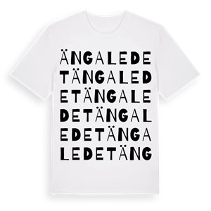 Ängaledet ordlek t-shirt – ekologisk bomull t-shirt från Pinshirt