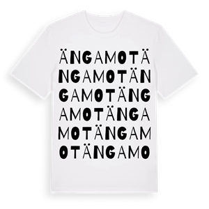 Ängamot ordlek t-shirt – ekologisk bomull t-shirt från Pinshirt