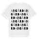 White t-shirt med Angård ordlek t-shirt