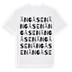 White t-shirt med Ängåsen ordlek t-shirt