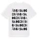 White t-shirt med Ängaskogen ordlek t-shirt