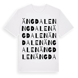 Ängdalen ordlek t-shirt – ekologisk bomull t-shirt från Pinshirt