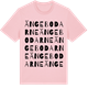 Pink Cotton t-shirt med Ängebodarne ordlek t-shirt