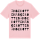 Pink Cotton t-shirt med Ängebotten ordlek t-shirt