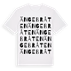 White t-shirt med Ängebråten ordlek t-shirt