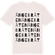 Vintage White t-shirt med Ängebråten ordlek t-shirt