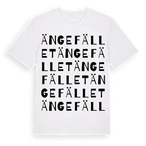 Ängefället ordlek t-shirt – ekologisk bomull t-shirt från Pinshirt
