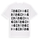 White t-shirt med Ängehagen ordlek t-shirt