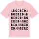 Pink Cotton t-shirt med Angered ordlek t-shirt