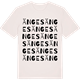Vintage White t-shirt med Änges ordlek t-shirt
