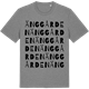 Mid Heather Gray t-shirt med Änggården ordlek t-shirt