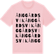 Pink Cotton t-shirt med Ånggårdsvik ordlek t-shirt