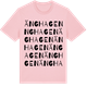 Pink Cotton t-shirt med Änghagen ordlek t-shirt
