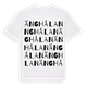 White t-shirt med Änghålan ordlek t-shirt