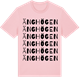 Pink Cotton t-shirt med Änghögen ordlek t-shirt