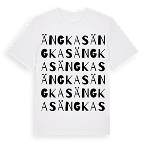 Ängkas ordlek t-shirt – ekologisk bomull t-shirt från Pinshirt