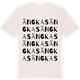 Vintage White t-shirt med Ängkas ordlek t-shirt