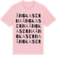 Pink Cotton t-shirt med Ängkaserna ordlek t-shirt