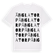 White t-shirt med Änglatorp ordlek t-shirt