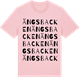 Pink Cotton t-shirt med Ängsbacken ordlek t-shirt