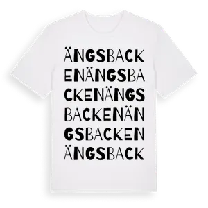 Ängsbacken ordlek t-shirt – ekologisk bomull t-shirt från Pinshirt