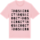 Pink Cotton t-shirt med Ängsberget ordlek t-shirt