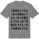 Mid Heather Gray t-shirt med Ängslyckan ordlek t-shirt