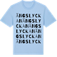 Blue Soul t-shirt med Ängslyckan ordlek t-shirt