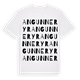 White t-shirt med Angunneryr ordlek t-shirt