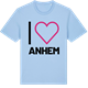 Blue Soul t-shirt med Jag älskar Anhem t-shirt stort tryck