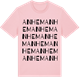 Pink Cotton t-shirt med Anhem ordlek t-shirt