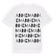 White t-shirt med Anhem ordlek t-shirt
