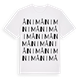 White t-shirt med Ånim ordlek t-shirt