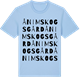 Blue Soul t-shirt med Ånimskogs gård ordlek t-shirt