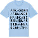 Blue Soul t-shirt med Änkaserna ordlek t-shirt